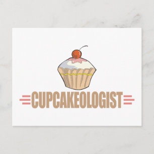 Cartão Postal Cupcake engraçado