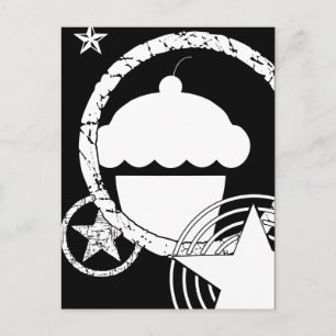 Cartão Postal cupcake punk