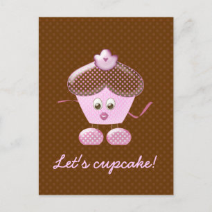 Cartão Postal cupcake vamos!