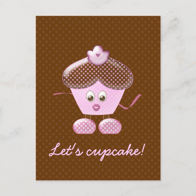 Cartão Postal cupcake vamos! (Frente)