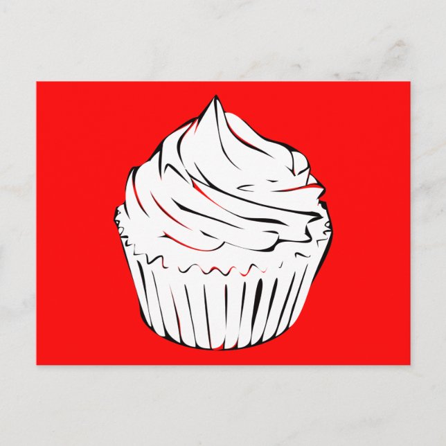 Cartão Postal cupcakes (Frente)