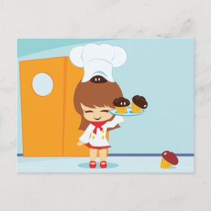 Cartão Postal Cupcakes