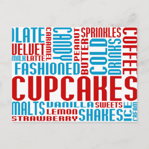 Cartão Postal cupcakes bate-papo