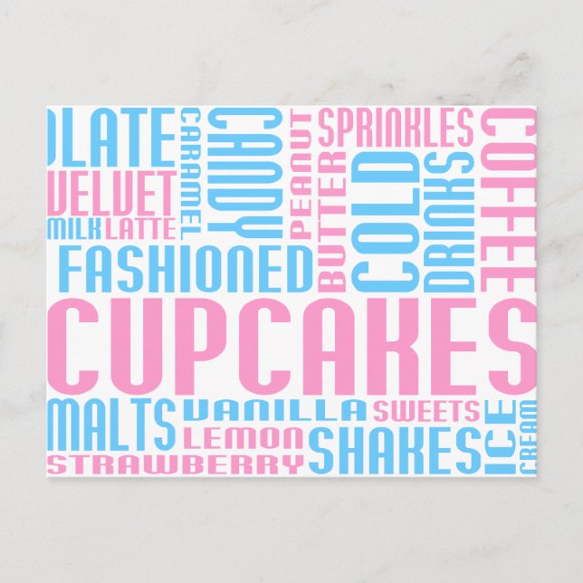 Cartão Postal cupcakes chitChat (Frente)