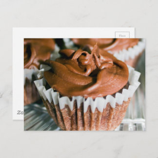 Cartão Postal Cupcakes de chocolate Comida fotografia