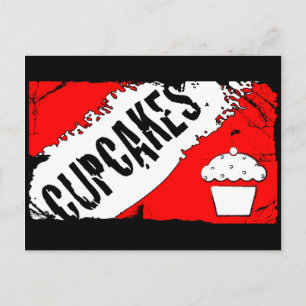 Cartão Postal cupcakes de migalhas