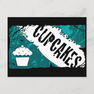 Cartão Postal cupcakes de migalhas