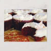 cupcakes de veludo vermelho