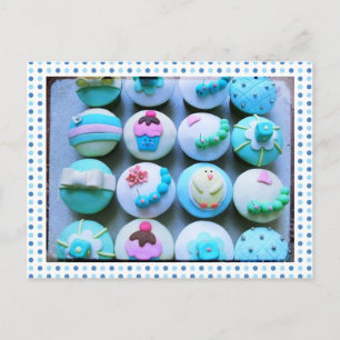 Cartão Postal Cupcakes para bebês