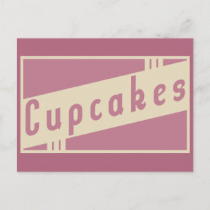 Cartão Postal cupcakes retrorreflectores