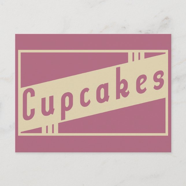 Cartão Postal cupcakes retrorreflectores (Frente)