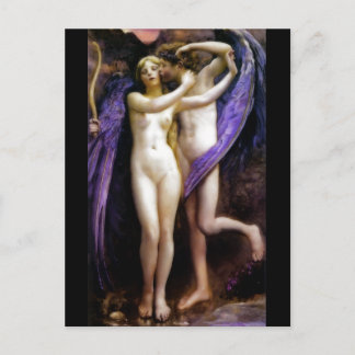 Cartão Postal Cupido e Psiquê