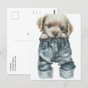 Cartão Postal Cuppy em Jeans