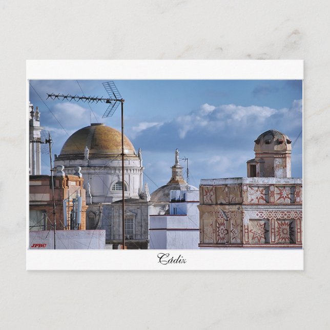 Cartão Postal Cupulas de Cádis (Frente)