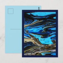 Cura em todos os níveis Postcard marmorizada