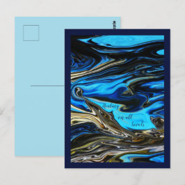 Cartão Postal Cura em todos os níveis Postcard marmorizada