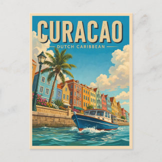 Cartão Postal Curaçao Caribe Holandês
