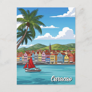 Cartão Postal Curacao Caribe neerlandês