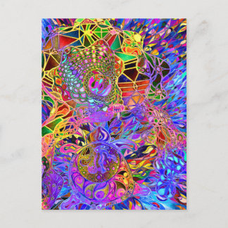 Cartão Postal Curando a Tartaruga do Tempo de Sonho de Arte