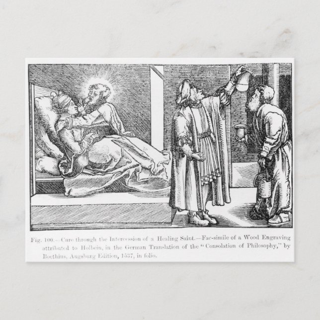 Cartão Postal Curar através da Intercessão de uma Cura (Frente)