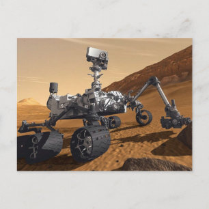 Cartão Postal Curiosidade Mars Rover, Missão Espacial Planetária