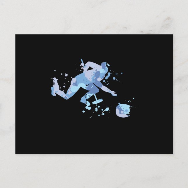 Cartão Postal Curling Splash (Frente)