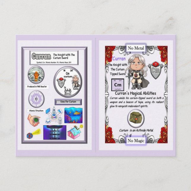 Cartão Postal Curran - Knight Curium Sword (Frente)