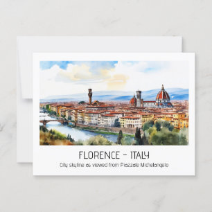 Cartão Postal Curso turístico da cidade de Florença