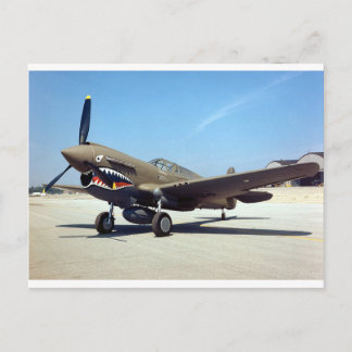 Cartão Postal curtiss P-40 tomahawk