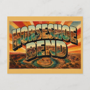 Cartão Postal Curva da Ferradura Arizona Canyon do Rio Arte