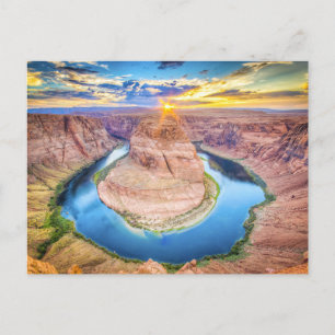 Cartão Postal Curva de ferradura, página, Arizona