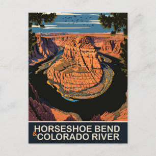 Cartão Postal Curva do Ferradura e Rio Colorado, Viagem