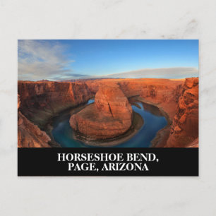 Cartão Postal Curva em Ferradura em Page, Arizona Sudoeste dos E