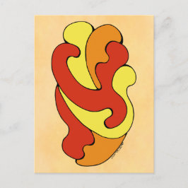 Cartão Postal Curvas de Embrasão (Amarelo, Vermelho, Laranja)