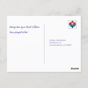 Cartão Postal Curvas de surfe solares