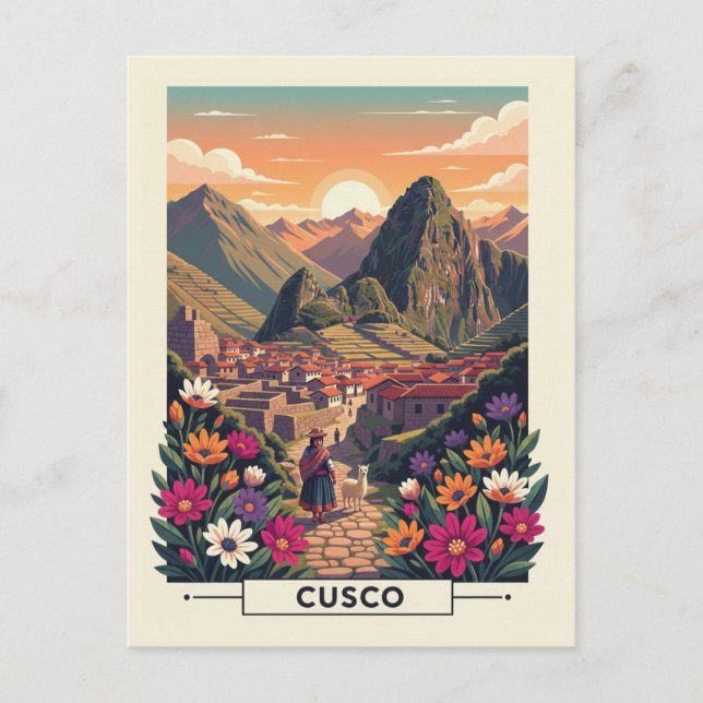 Cartão Postal Cusco Peru Travel (Frente)