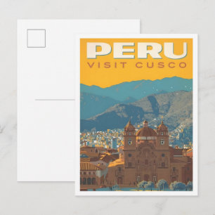 Cartão Postal Cusco Peru Viagens Antigas