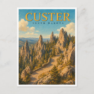 Cartão Postal Custer South Dakota Needles Highway GeoSaga