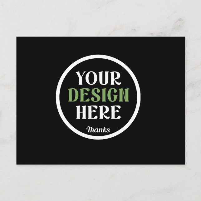 Cartão Postal custom, unique, sleek & minimalist hershey®'s kiss (Frente)