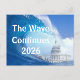 Cartão Postal Customize Blue Wave Election 2026