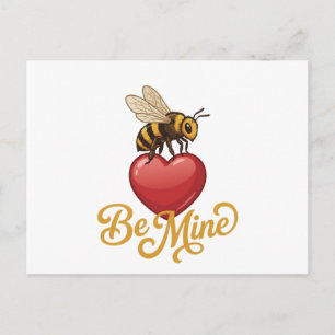 Cartão Postal Cute Be Mine Favo de Mel