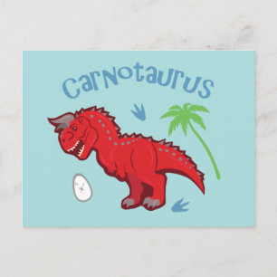Cartão Postal Cute Carnotaurus