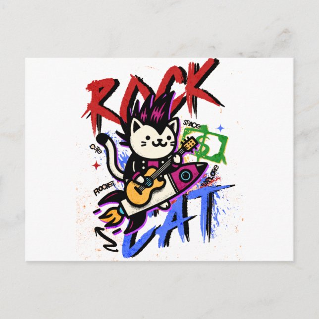 Cartão Postal Cute Cat Gift  (Frente)