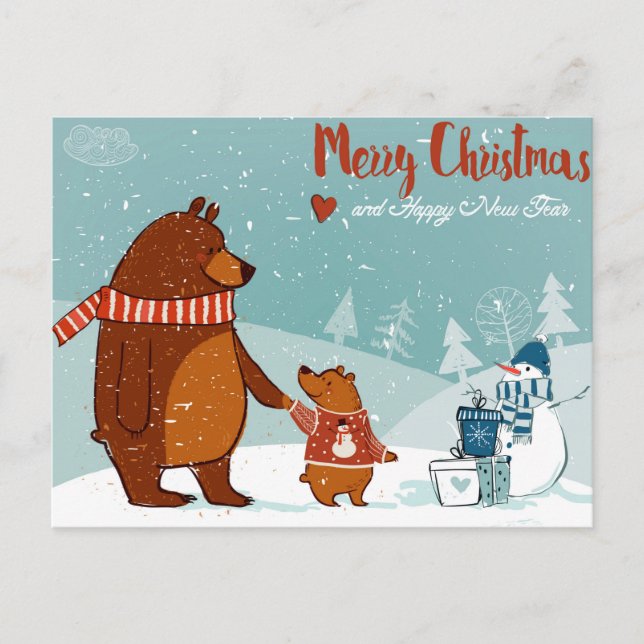 Cartão Postal Cute Christmas Postcard (Frente)