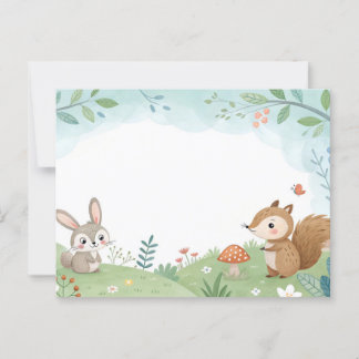Cartão Postal Cute Critters in Nature