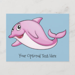 Cartão Postal Cute Dolphin custom postcard