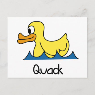 Cartão Postal Cute Duck