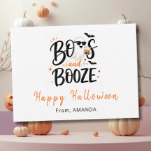 Cute Ghost Boos e Bebidas Halloween