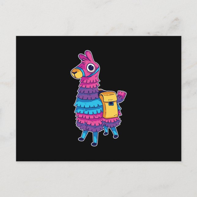 Cartão Postal Cute Llama Pinata (Frente)