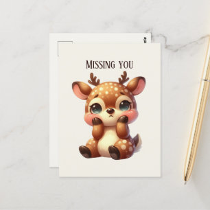 Cartão Postal Cute Missing you veer